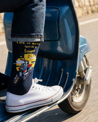 Life is Better With Vespa Socks Scooter Lifestyle Edition