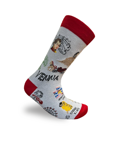 Vienna City Souvenir Socks Unique Landmark Design