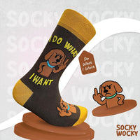 I Do What I Want Socks – Bold Statement Cotton Socks