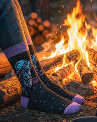 Wolf in the Night Socks Wild Nature Edition