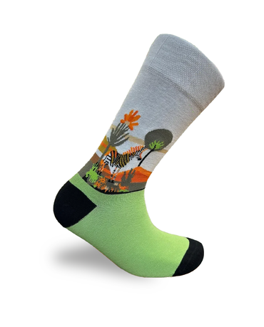 Chaussettes Zèbre Édition Rayures Safari