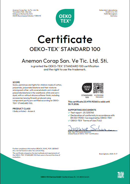 Anemon Certificate