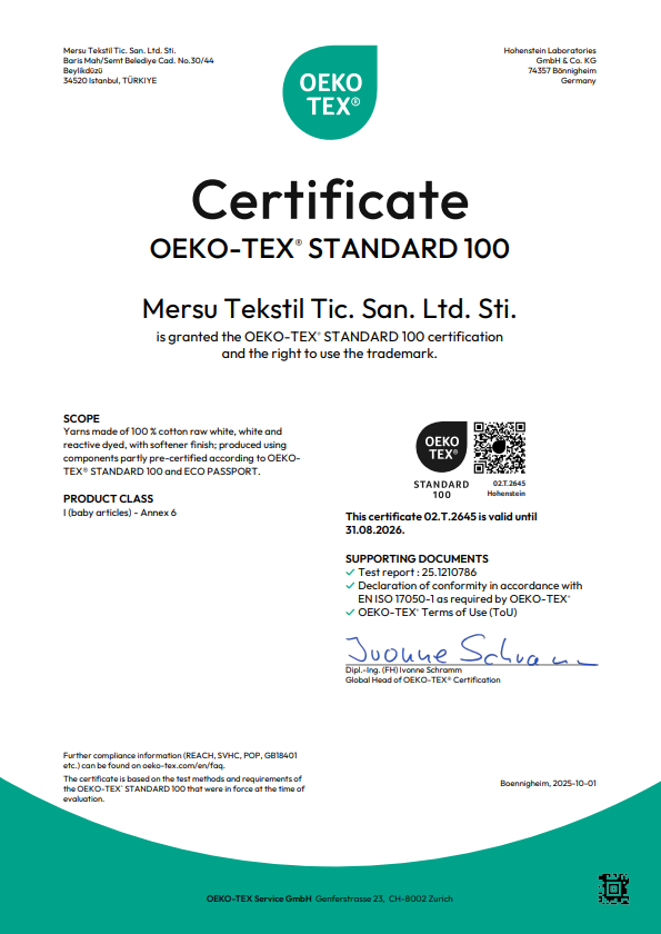 Mersu Certificate